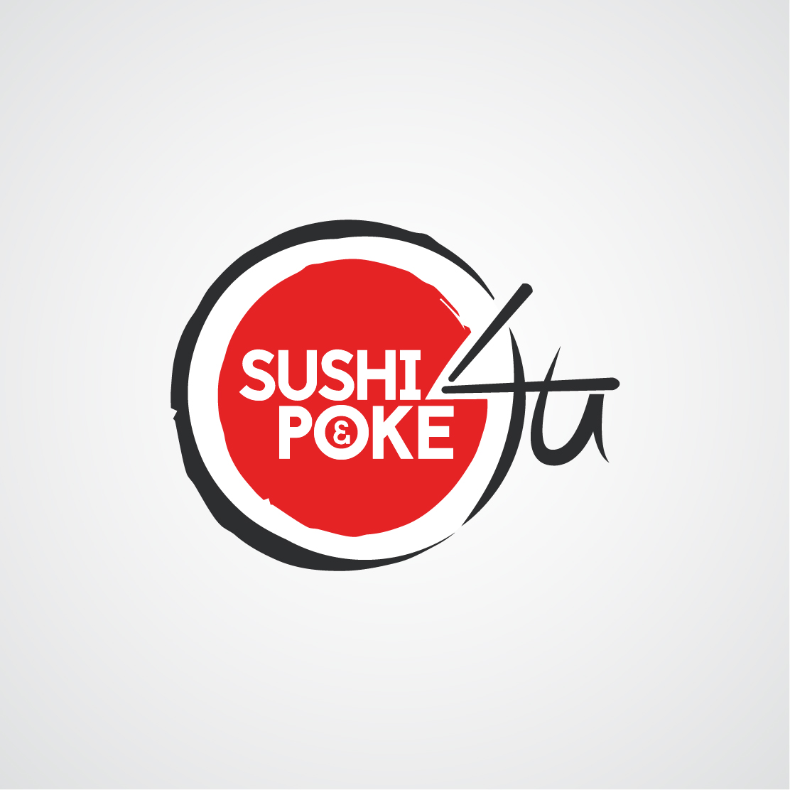 sushi and poke 4 u logo ontwerp almere